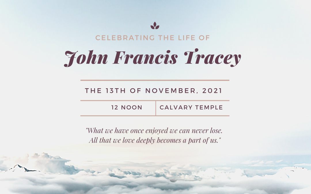 Celebration of Life | John Tracey