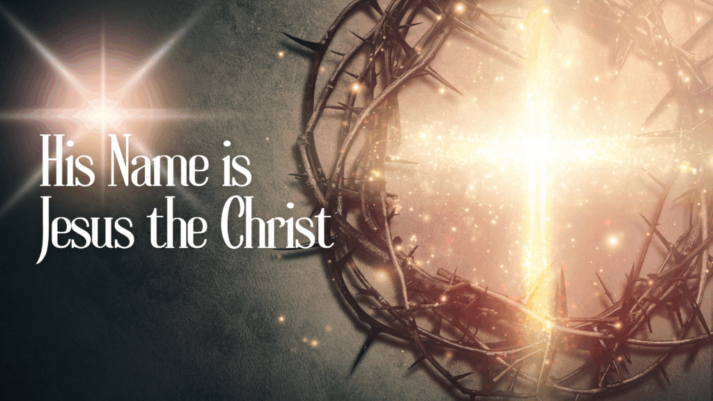 Crown and gold shimmery lighted cross