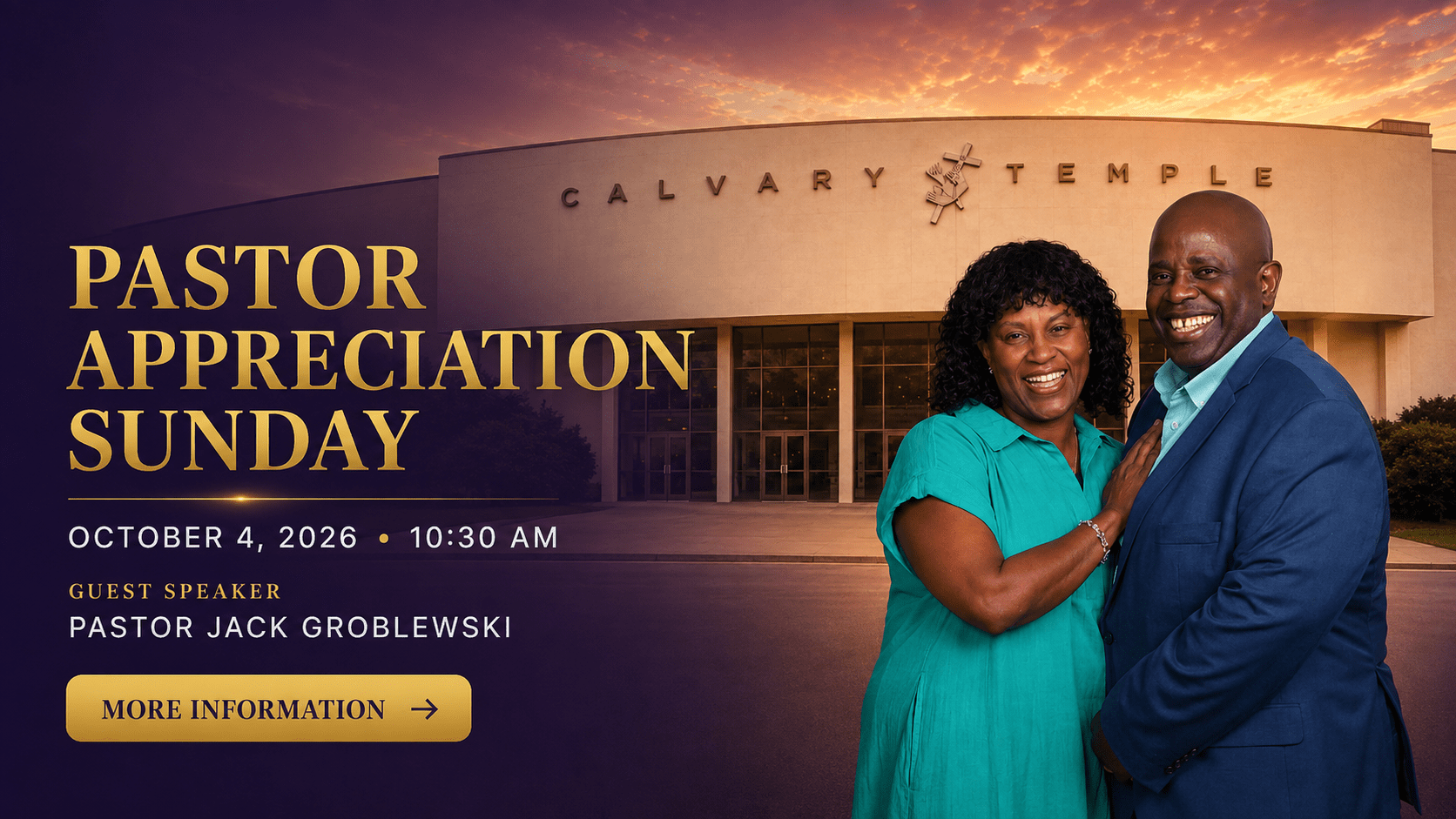 Pastor Appreciation Sunday 2026 Banner